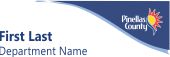COUNTY NAME BADGE
