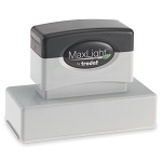 Kansas Notary Maxlight XL2-185 Pre-Inked Stamp, Rectangular